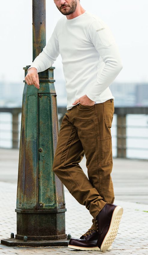 DanD 1485-62 8.6oz 肉厚ストレッチ生地 長袖Tシャツ